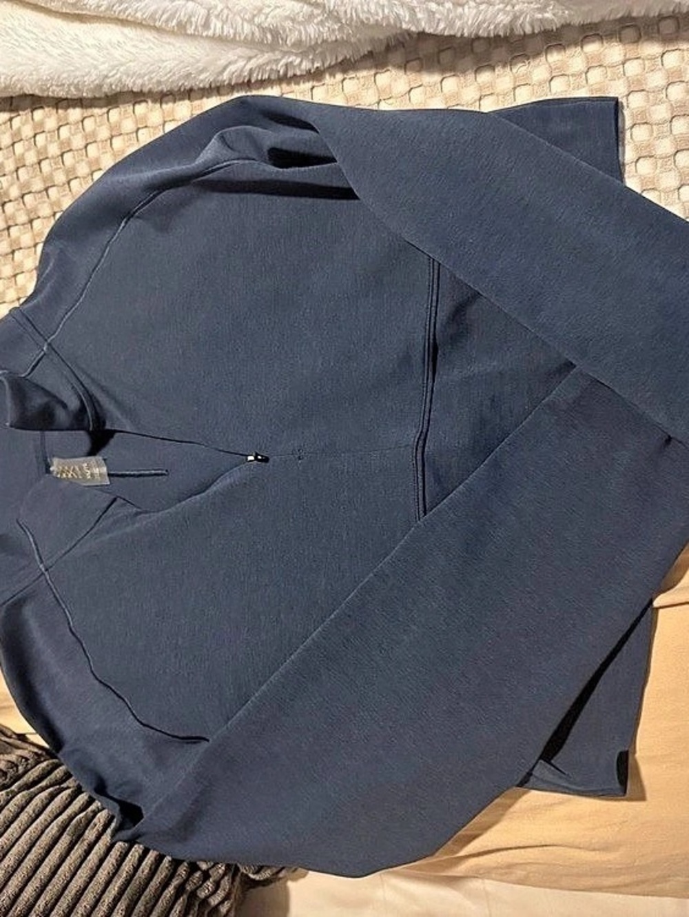 Rhône Heather Revive™ 1/4 Zip Blue XL